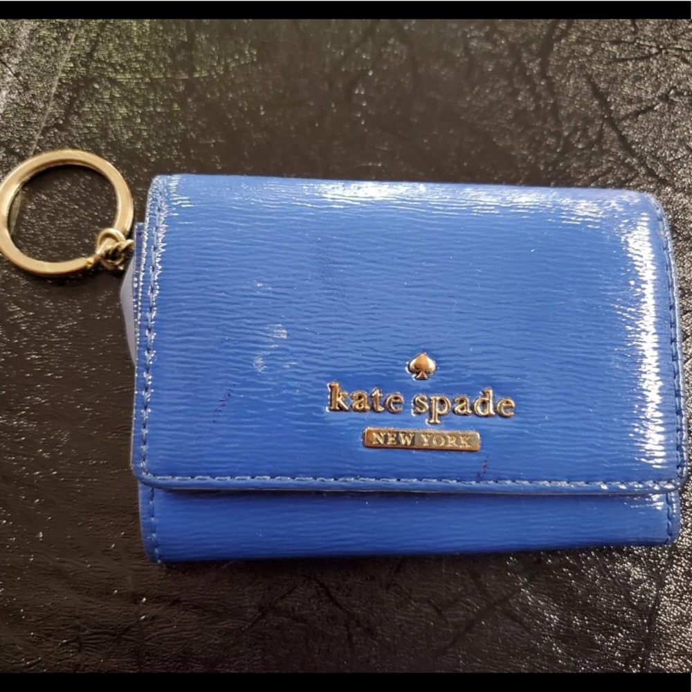 Blue Kate Spade ID wallet